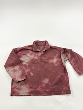 John Galt Sweatshirt Womens OS Red 1/4 Zip Brandy Melville Distressed