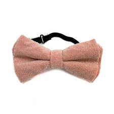 Soft Peach Pink Canvas Tuxedo Classic Wedding BowTie Neckwear Unisex Bow Tie 