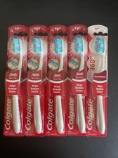 5x Colgate 360 Optic White Maual Toothbrushes Soft Bristle 1ct Ea New