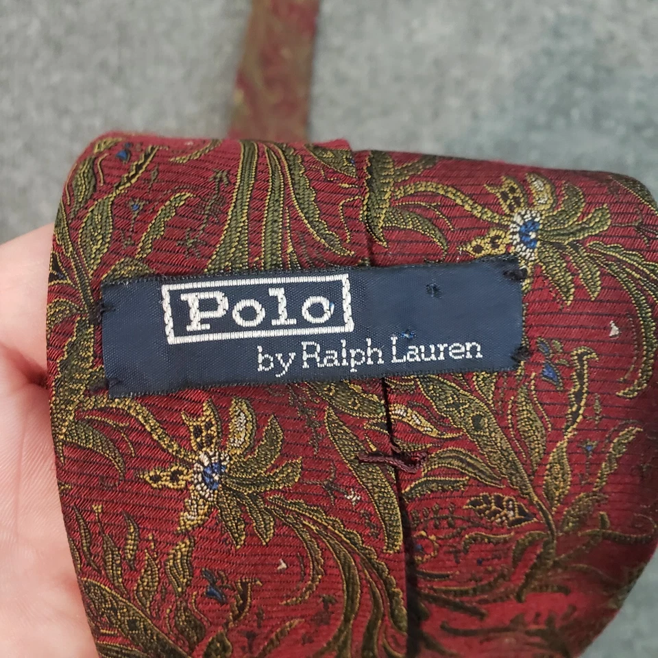 拉夫·劳伦领带花卉图案羊绒真丝混纺手工多色 56 — 第 3/4 张图片