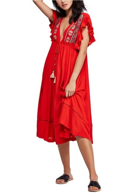 free people will wait for you midi dress
