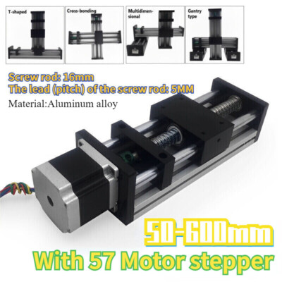 CNC Linear Guide Stroke Rail Motion Slide Actuator With Stage 57 Motor Stepper