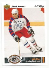 KEVIN STEVENS 1991-92 UPPER DECK ALL STAR CARD NEAR MINT CONDITION