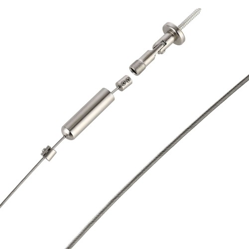 5M Edelstahl Seilspanner Seilspanngarnitur Gardinenseil Vorhang Drahtseil Kit DE - Bild 6 von 11