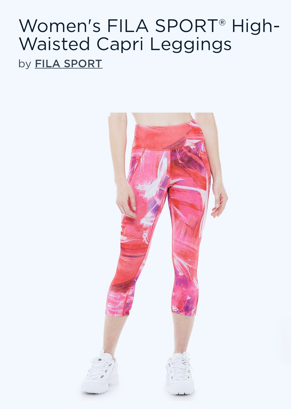 Fila Sport High Waisted Capri Leggings