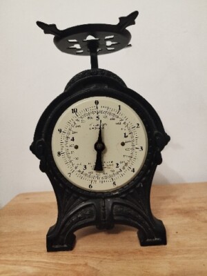 EKS Schweden Küchenwaage Vintage Made In P.R.C 60er Jahre ohne Messingschale 