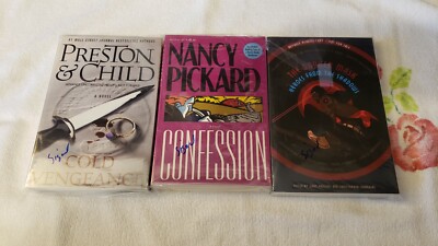(3) - THREE SIGNED SOFTCOVER BOOKS by PHILLIPS, PRESTON & CHILD, PICKARD