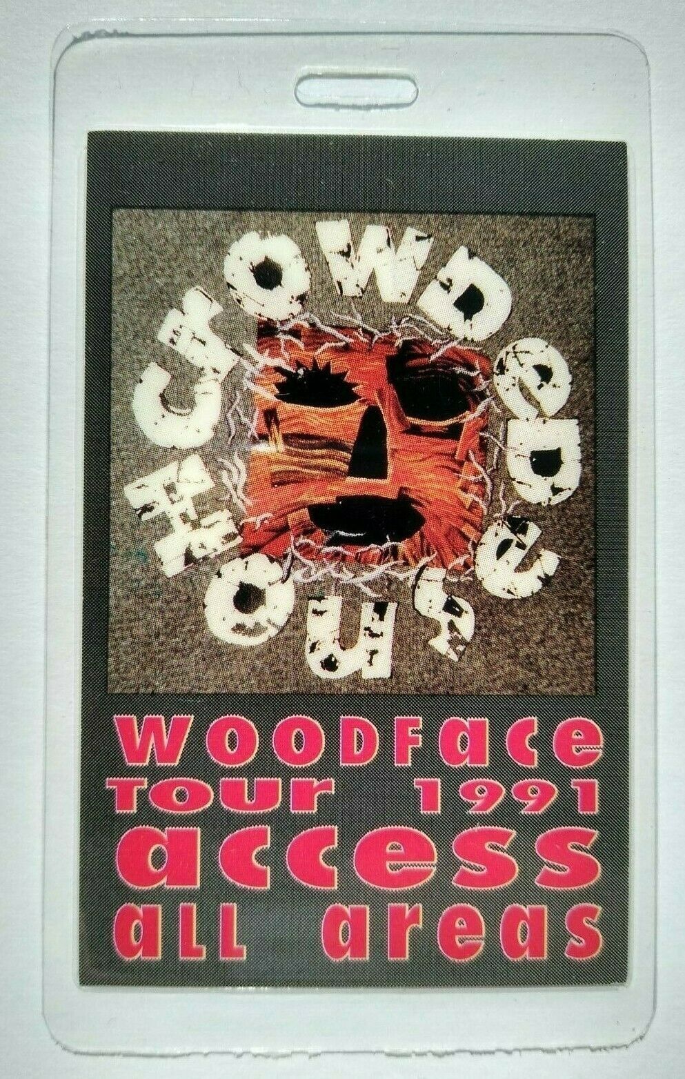 Crowded House Woodface Backstage Pass Original 1991 Concert Tour Split Enz