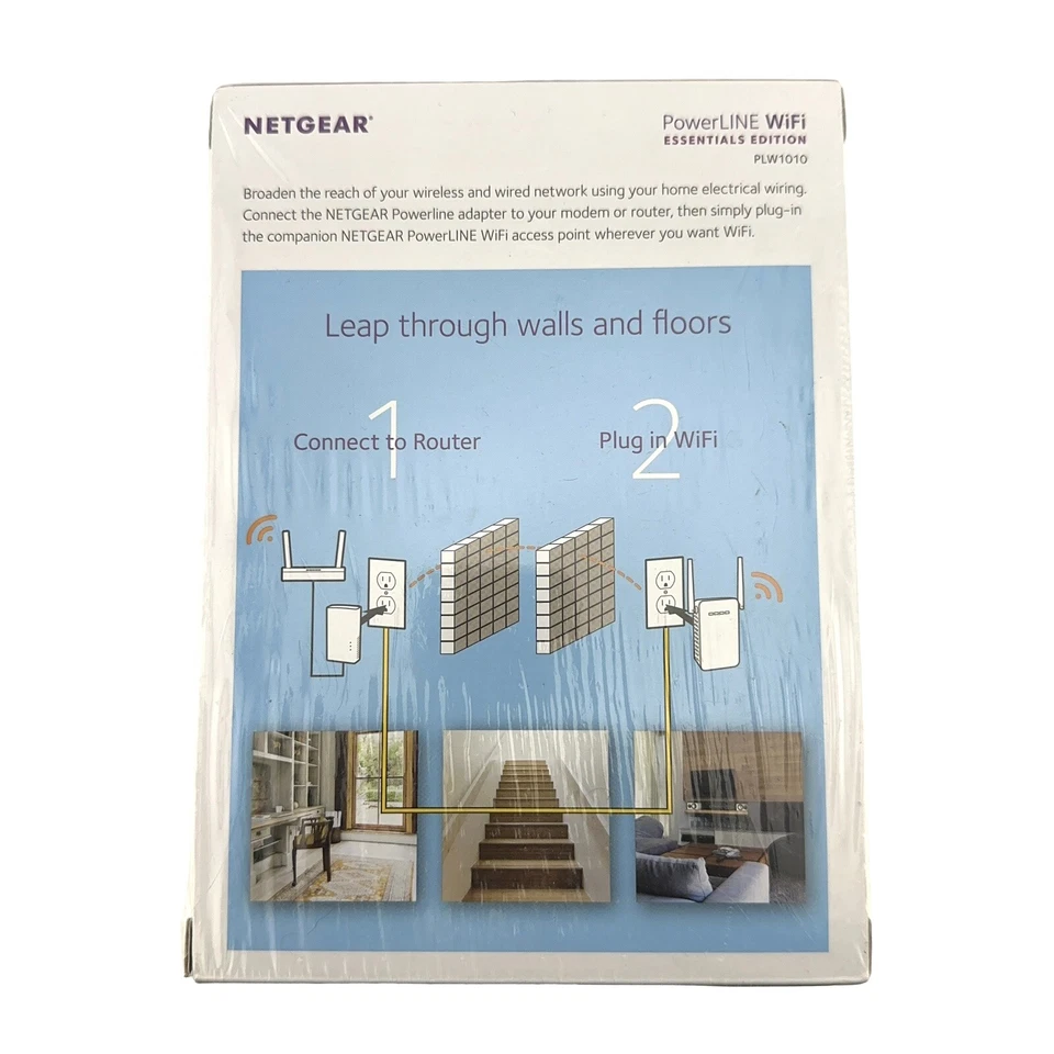 NETGEAR PowerLINE 1000 Mbps WiFi, 802.11ac, 1 Gigabit Port - Essentials Edition - Image 2 of 3