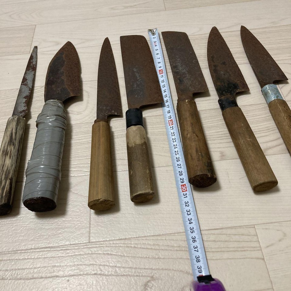 Japanese kitchen knife Chef knife Hocho set in bulk_11 eBay