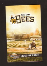 Salt Lake Bees--2013 Pocket Schedule--Budweiser--Angels Affiliate