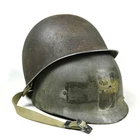 WW2 M1 HELMET FRONT SEAM FIXED BALE LOOPS FS FB MCCORD LINER CHINSTRAP