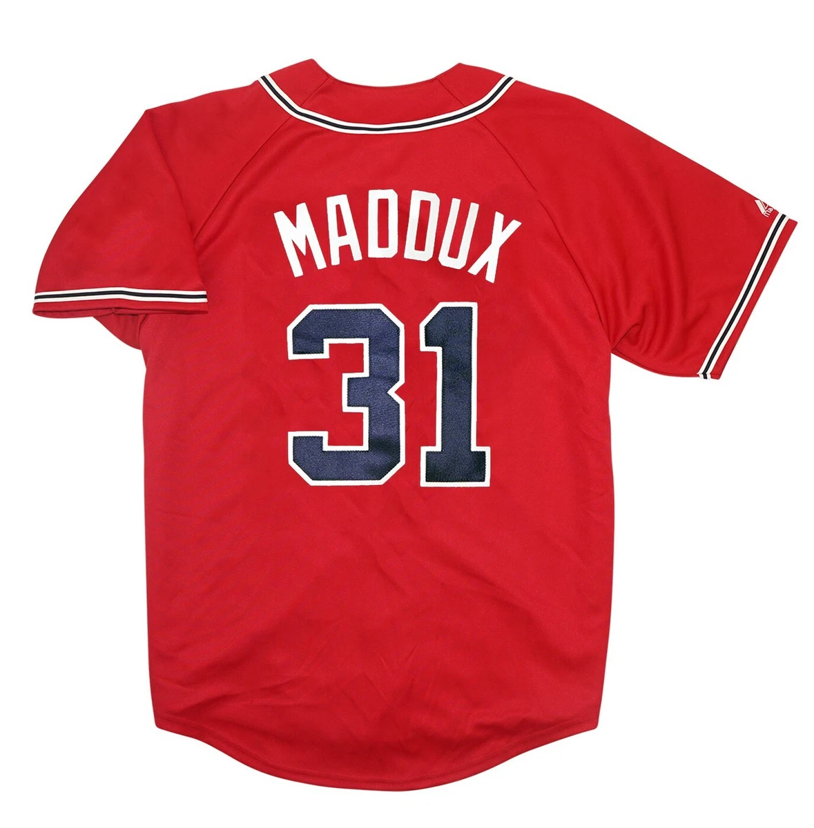 Greg Maddux Atlanta Braves Alternate Red Jersey Men's (S-3XL)