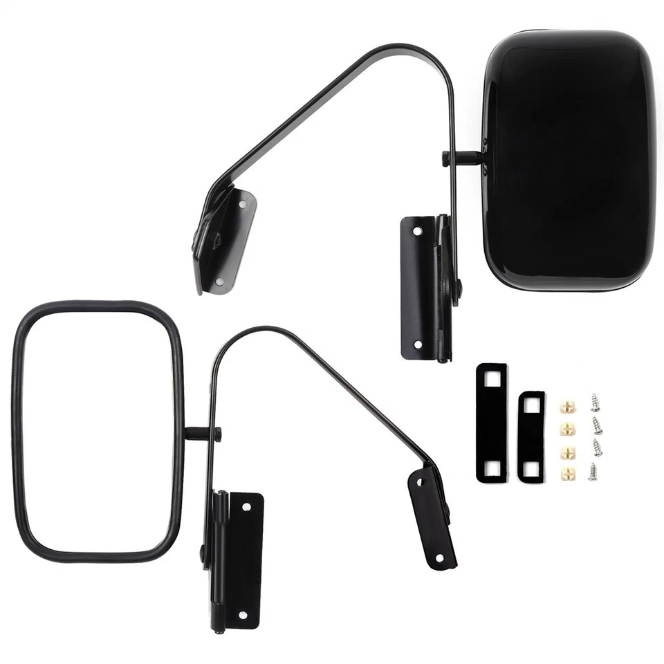 for Ford F100 F150 F250 F350 450 Truck Black Pair Manual Side LH&RH Mirrors - Изображение 2 из 4