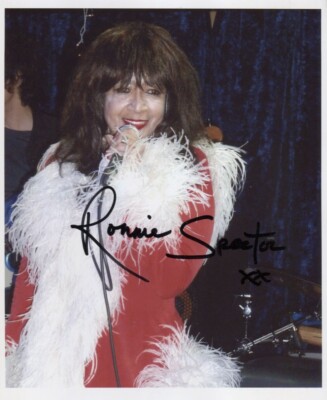 Ronnie Spector 8'' x 10'' Photo Hand Signed in person in 2016 + COA Guarantee