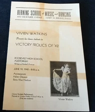 Berning School Of Music & Dancing ~ Victory Frolics Of 1942 Program Chicago