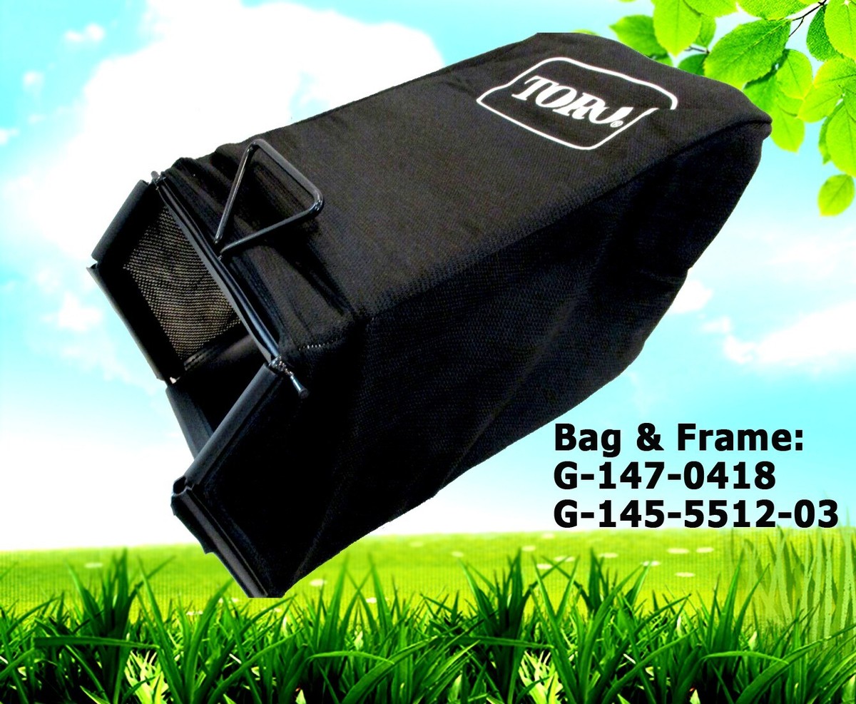 Genuine Toro 147-0418 & 145-5512-03 Grass Catcher Bag & Frame 60V