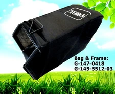 Genuine Toro 147-0418 & 145-5512-03 Grass Catcher Bag & Frame 60V 21” Mower