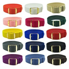 Perlon Watch Strap Braided Nylon Military Replacement Watch Strap Golden Buckle