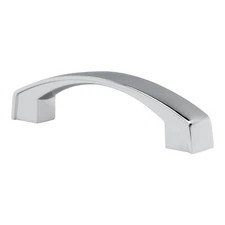 Bow Style 3-3/4" Inch Hole Centers Chrome Cabinet Hardware Handle ROKH52896CH