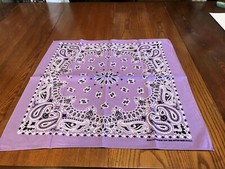VTG Antique NOS HAV-A-HANK LILAC Cotton Biker BANDANA Handkerchief