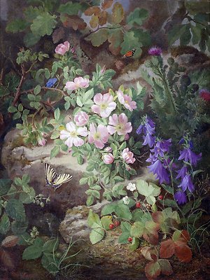 Still Life with alpine flowers Tile Mural Bathroom Wall Backsplash Ceramic 6x8