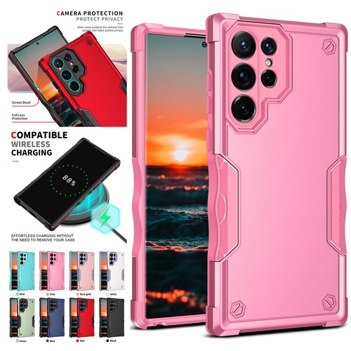 For Samsung S24 S23 Ultra S22 S21 FE A14 A13 A54 Shockproof Defender Case Cover - Picture 13 of 24