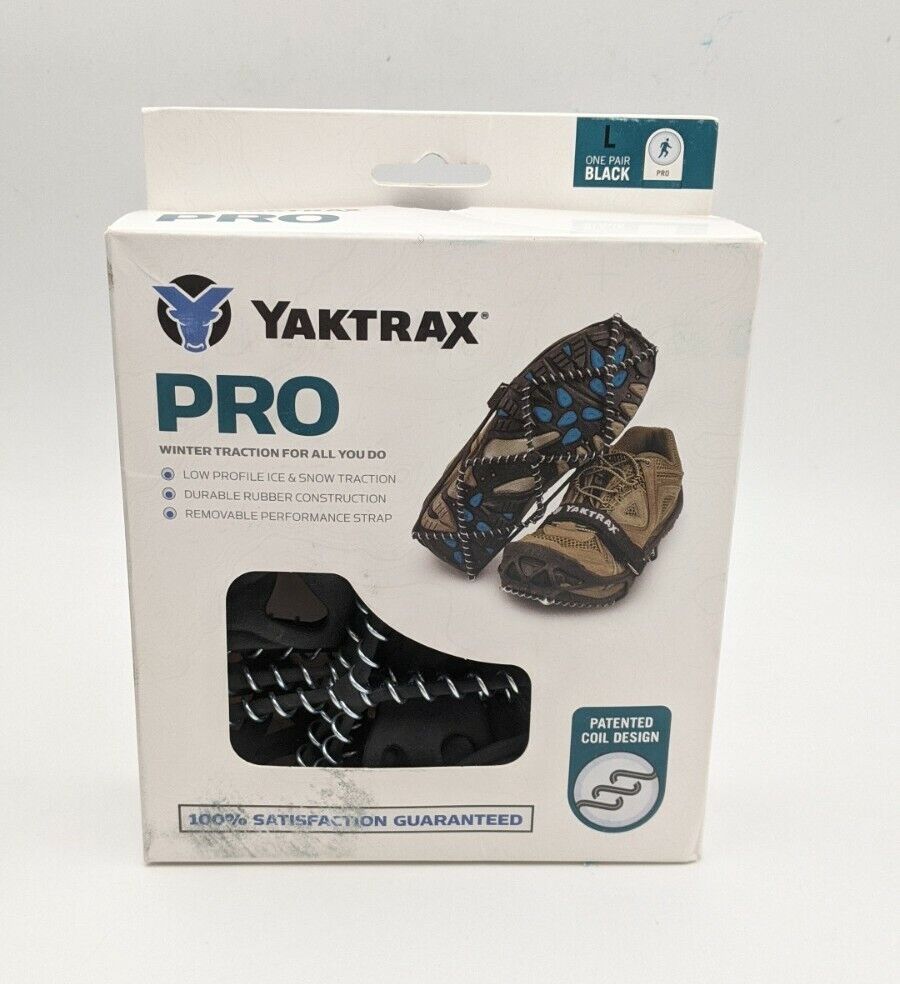 YAXTRAX PRO Large Unisex Traction Cleats for Walking Hiking on S