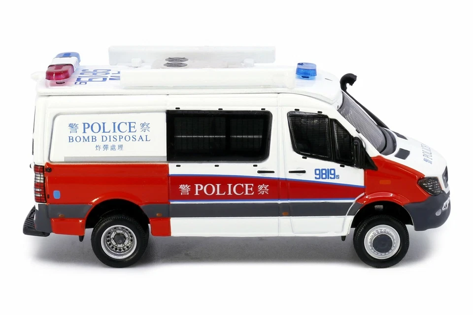 Tiny City 132 Die-cast Model Car - MERCEDES-BENZ Sprinter FL EOD (Red White) - Image 4 of 4