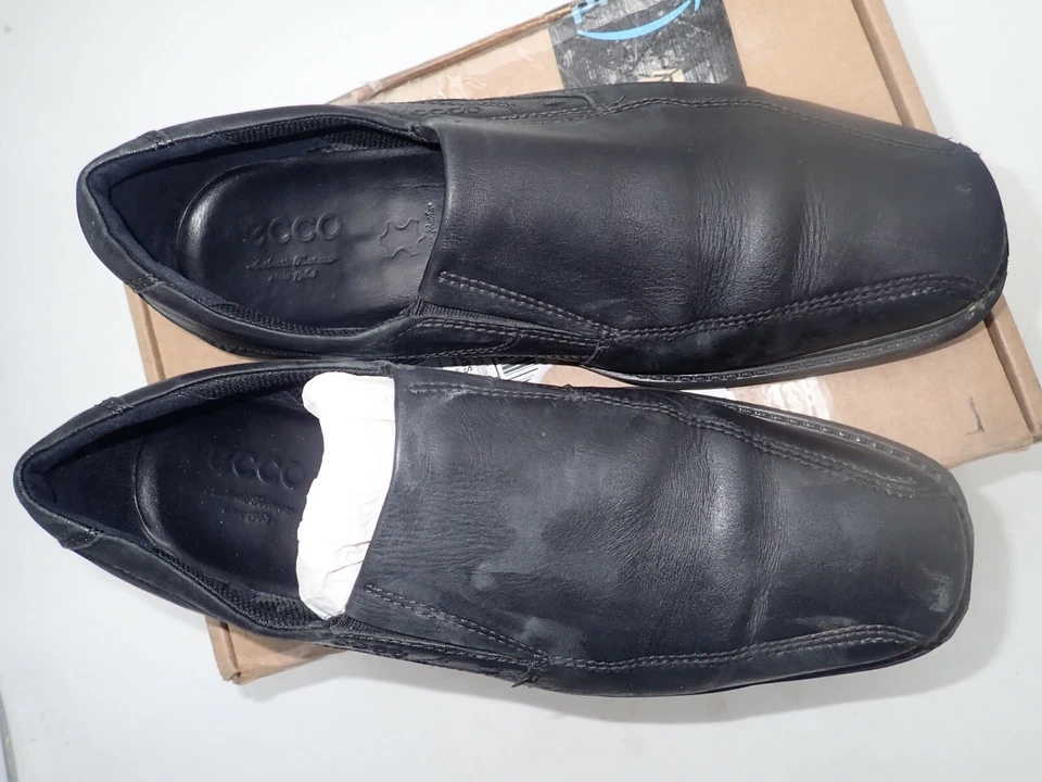 Ecco Men's New Jersey Leather Loafer, Men's Size 43 EU or size 9 M, Black - Image 4 of 4