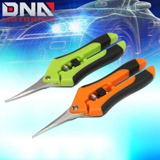 SPRING LOADED HANDLES STRAIGHT / CURVED MICRO TIP PRUNIN SNIPS PLANTS PRUNING