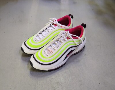 Nike Air Max 97 Men's Size Running Shoes White Green Pink