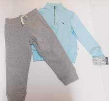 Tommy Bahama Boy's Pullover Shirt Sweatpants Blue Gray Size XS/4 New