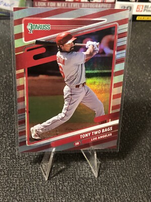 2021 Donruss Tony Two Bags Red Stripes Parallel Anthony Rendon 719/2021 Angels