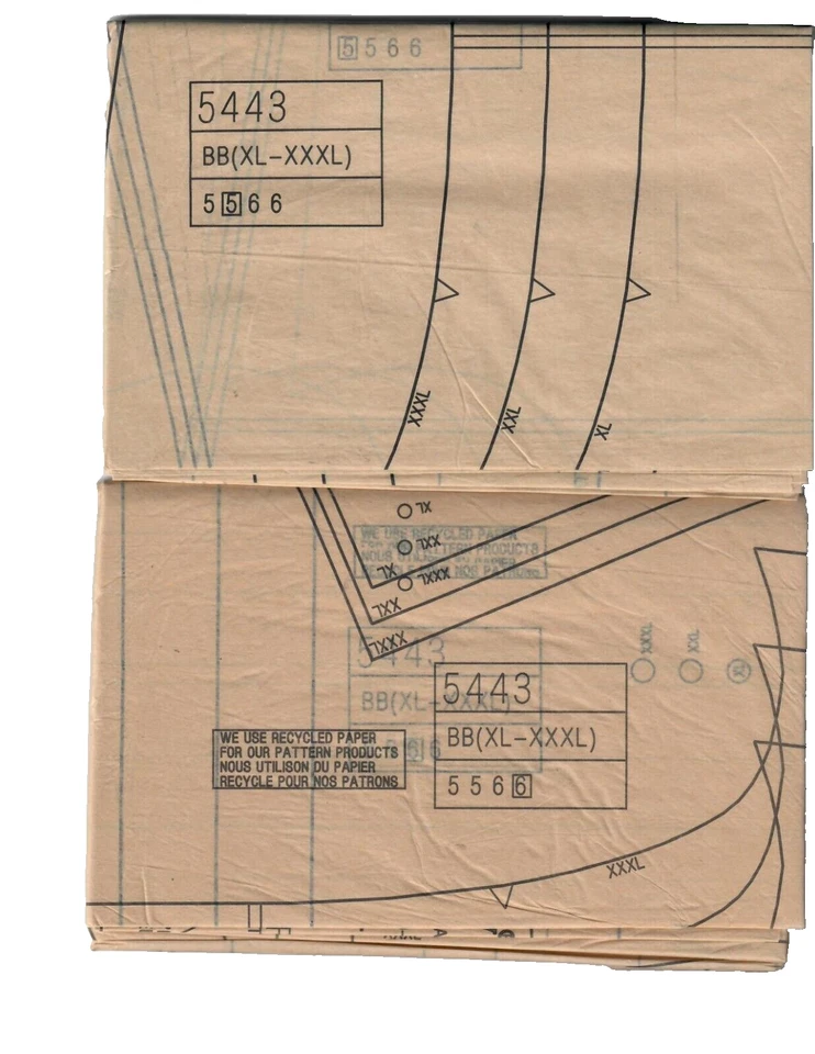 Scrubs Pattern Top Pants LAB Coat Men & Women Simplicity 5443 SZ XL-XXL UNCUT - Image 4 of 4