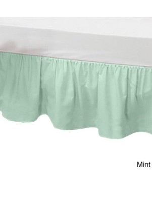 mint green crib skirt