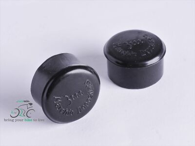 3 ttt rubber plugs Handlebar End Plugs, Bar End Caps, vintage black nos new