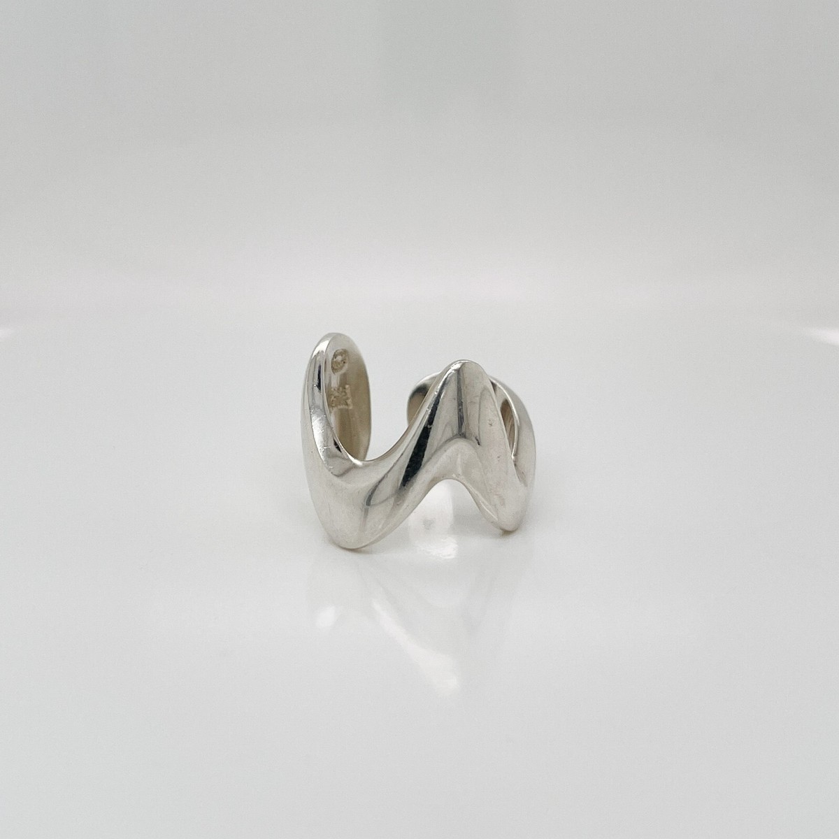 Modernist Georg Jensen Sterling Silver Ring Model No. A 77 C by Ole Ishøj