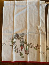 NEW Pottery Barn Forest Gnome Christmas Holiday Cloth Guest Towels Set of 2 NWT