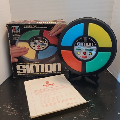 VTG 1978 Milton Bradley Electronics Simon #4850 in Box with Notice Sheet WORKS