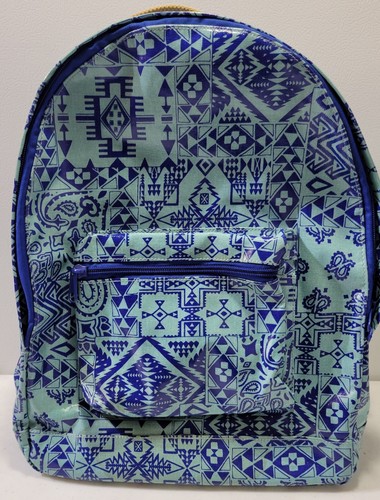 Pendleton Zip Waist Backpack 17x13x5 Blue Geometric Aztec Design Medium