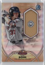 2020 Bowman Chrome 2019 AFL Fall Star Relics Alec Bohm #AFLR-AB rx2