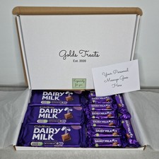 Cadbury Dairy Milk Chocolate Gift Hamper Letterbox Gift Box FREE Message