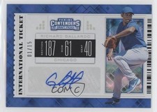 2019 Panini Contenders Draft Picks Diamond Ticket 1/15 Richard Gallardo Auto xb2