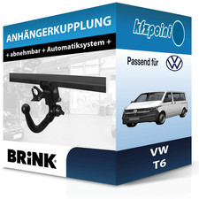 BRINK Anhängekupplung abnehmbar passend für VW T6 04.2015-09.2019 AHK