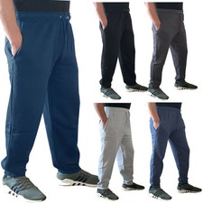 Mens New Fleece Tracksuit Jogging Bottoms Joggers Gym Track Trousers Pants