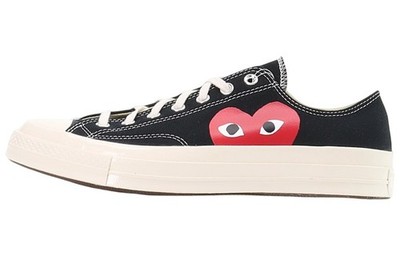 [150206C] -Men- Chuck 70 Comme des Garçons Play x Chuck 70 Converse Low 'Black'
