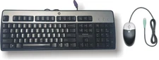 PS/2 Keyboard Mouse Combo - Sturdy-Excellent Pre-Owned-Help Save Your USB Ports