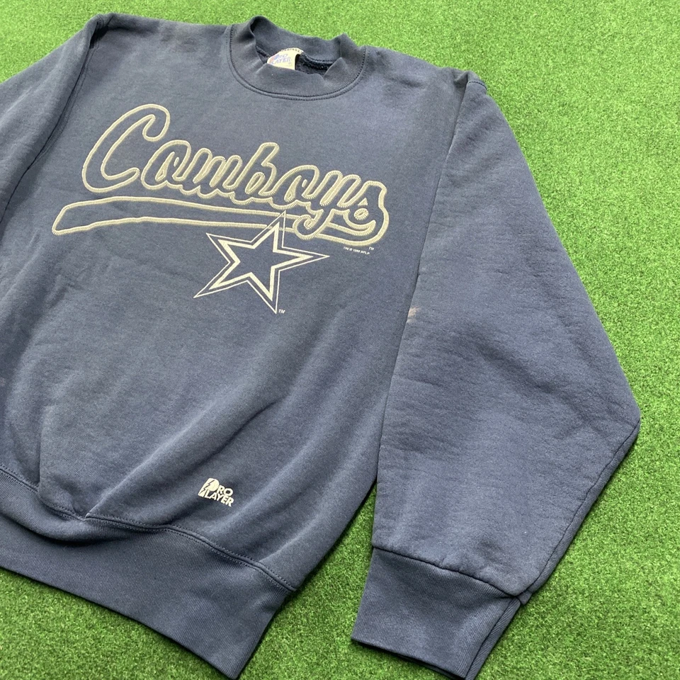 Sudadera de Colección Dallas Cowboys Para Hombres M Azul 90S NFL Fútbol Pullover Suéter Foto 2 de 4