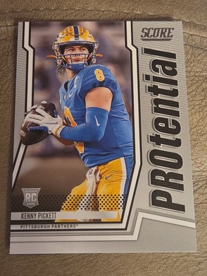 2022 Panini Score Kenny Pickett Pittsburgh Steelers PROtential RC #P-KP